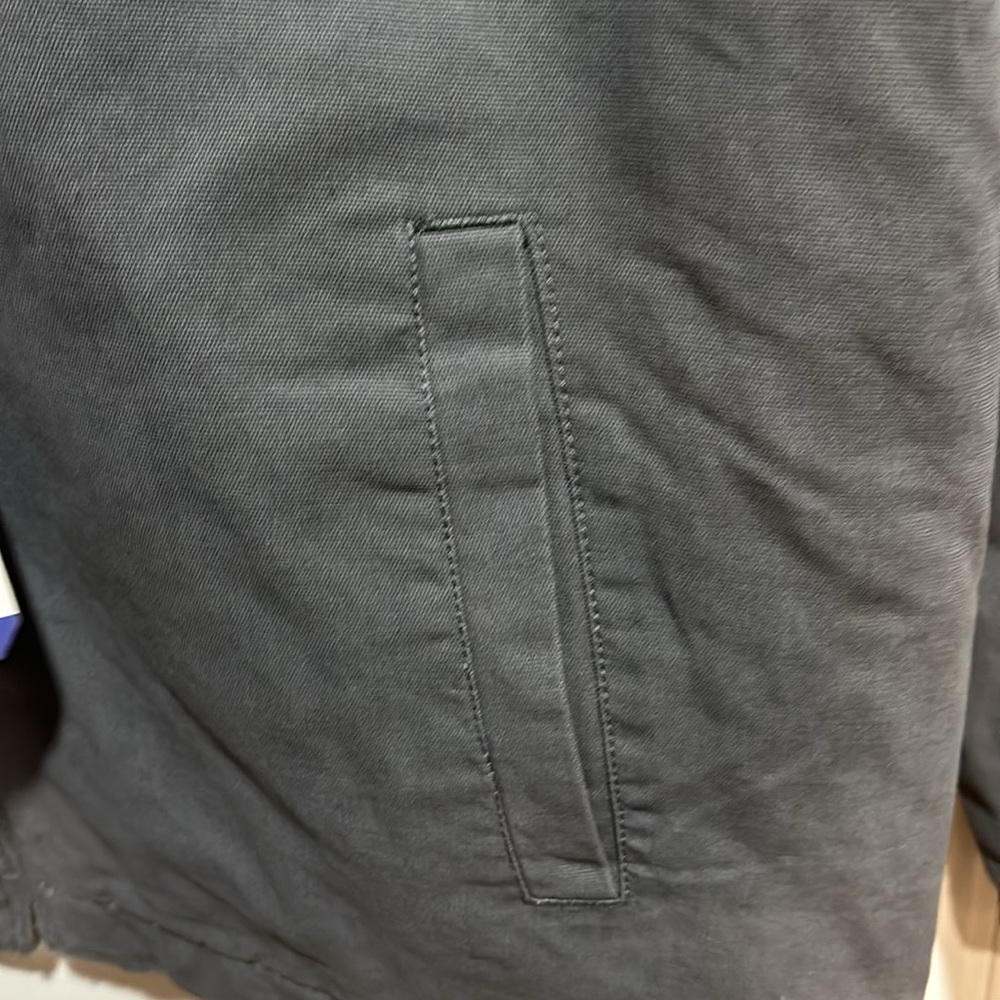 Wrangler Men's Workwear Jacket Quilted Lining Corduroy Collar GREY,Size S/M/L/XL - Picture 9 of 11